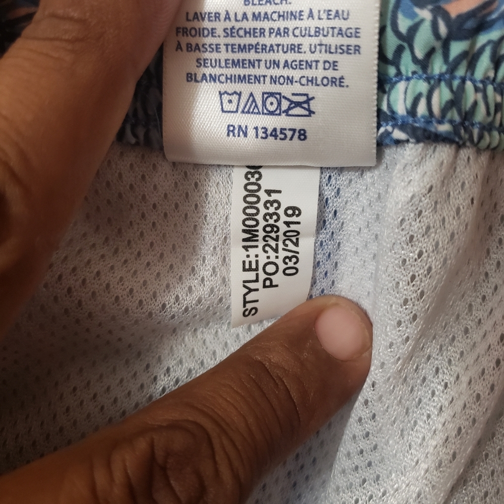 Vineyard vines fish print swim short mens size L - Picture 11 of 12